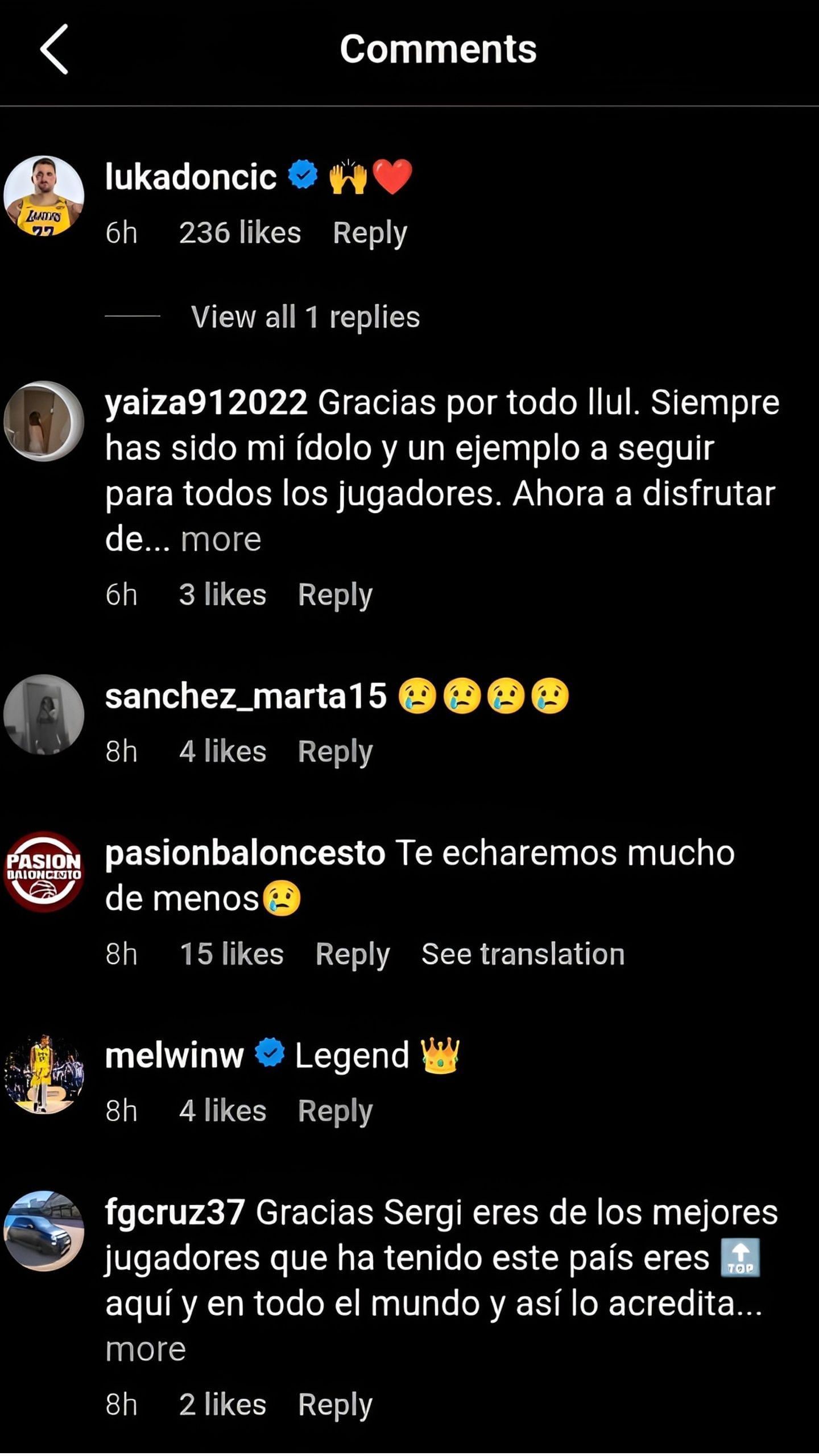 Doncic's comment